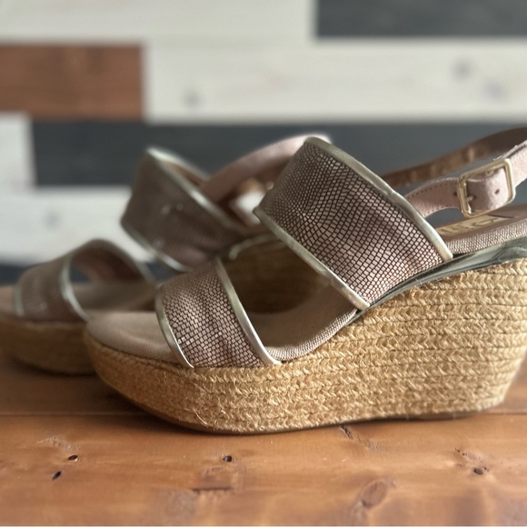 Kanna wedged espadrille sandals size 8 - Picture 2 of 6